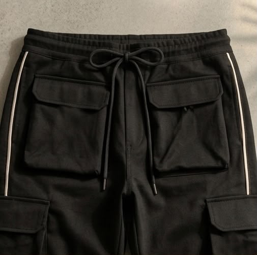 Black Utility Cargo Joggers